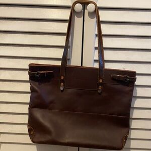 ***Unicorn*** Whipping Post Brown Leather Tote Bag